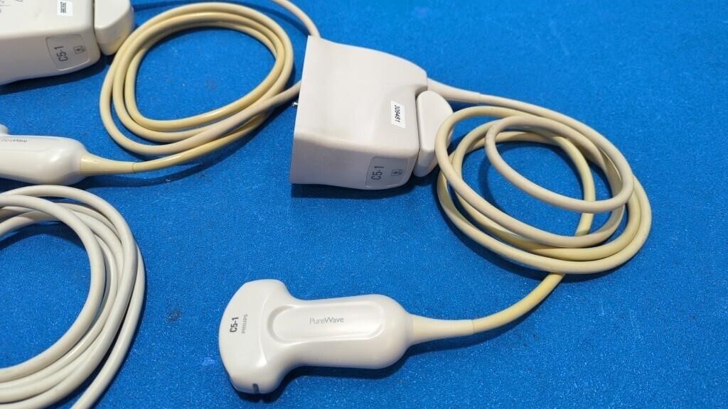 LOT OF 4 PHILIPS C5-1 PROBES — Ultrasound Probes — view 2