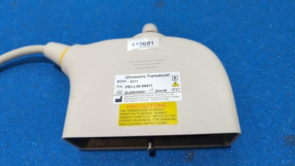 MINDRAY 6CV1 PROBE (NEEDS REPAIR) — Ultrasound Probes — view 4